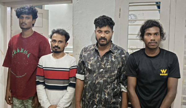 എം.ഡി.എം.എയുമായി നാല് യുവാക്കള്‍ പിടിയില്‍