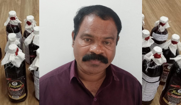 കുപ്രസിദ്ധ മദ്യവില്‍പ്പനക്കാരന്‍ ''മുത്തപ്പന്‍ സുരേഷ്'' അറസ്റ്റില്‍
