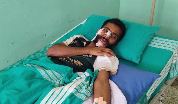 കാട്ടുപന്നി കുറുകെ ചാടി ബൈക്ക് മറിഞ്ഞ് യുവാവിന് പരിക്ക്