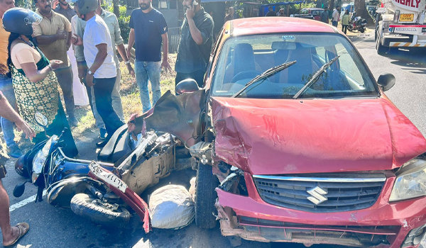 ബീനാച്ചിയില്‍ വാഹനാപകടം നാലുപേര്‍ക്ക് പരിക്ക്