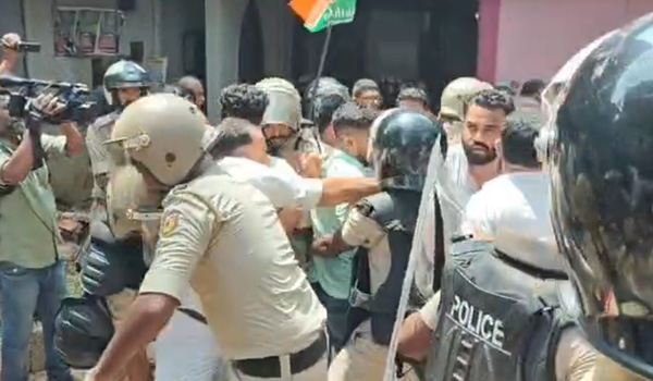 യൂത്ത് കോണ്‍ഗ്രസ് ഡി.എം.ഒ.ഓഫീസ് മാര്‍ച്ചില്‍ സംഘര്‍ഷം