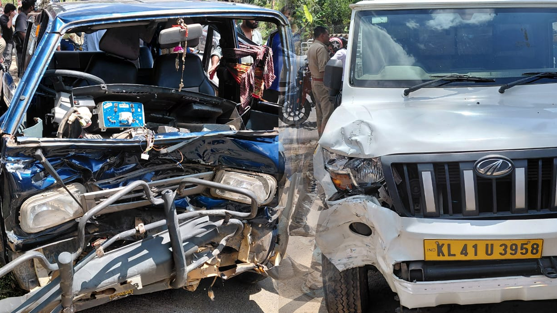 ബത്തേരി കോട്ടക്കുന്നില്‍ വാഹനങ്ങള്‍ കൂട്ടിയിടിച്ച് മൂന്ന് പേര്‍ക്ക് പരിക്കേറ്റു.