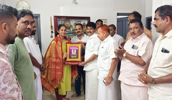 ഹൃദ്യയെ അഭിനന്ദമറിയിച്ച് ടി സിദ്ധിഖ്